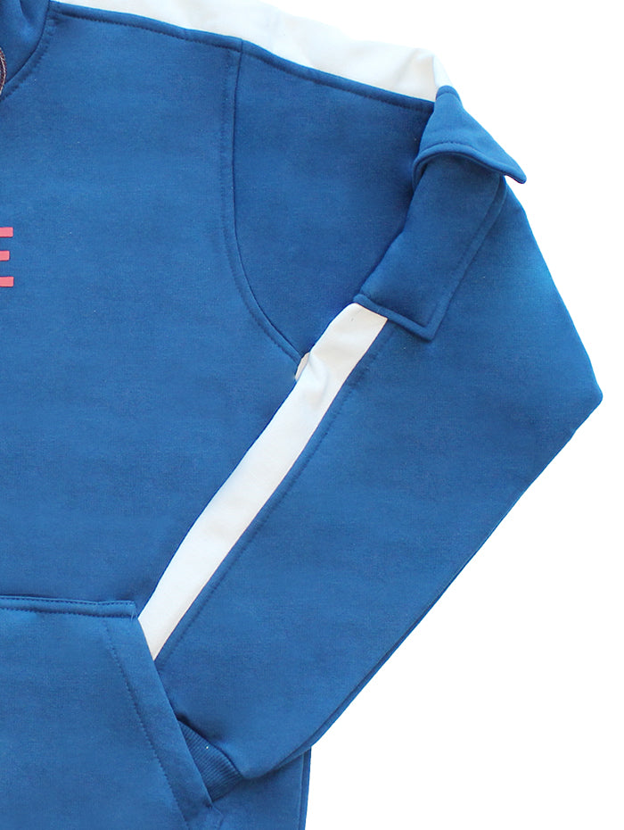 White & Blue Hoodie | Unisex Winter Wear | Pullover | The perfect choice for everyday wear