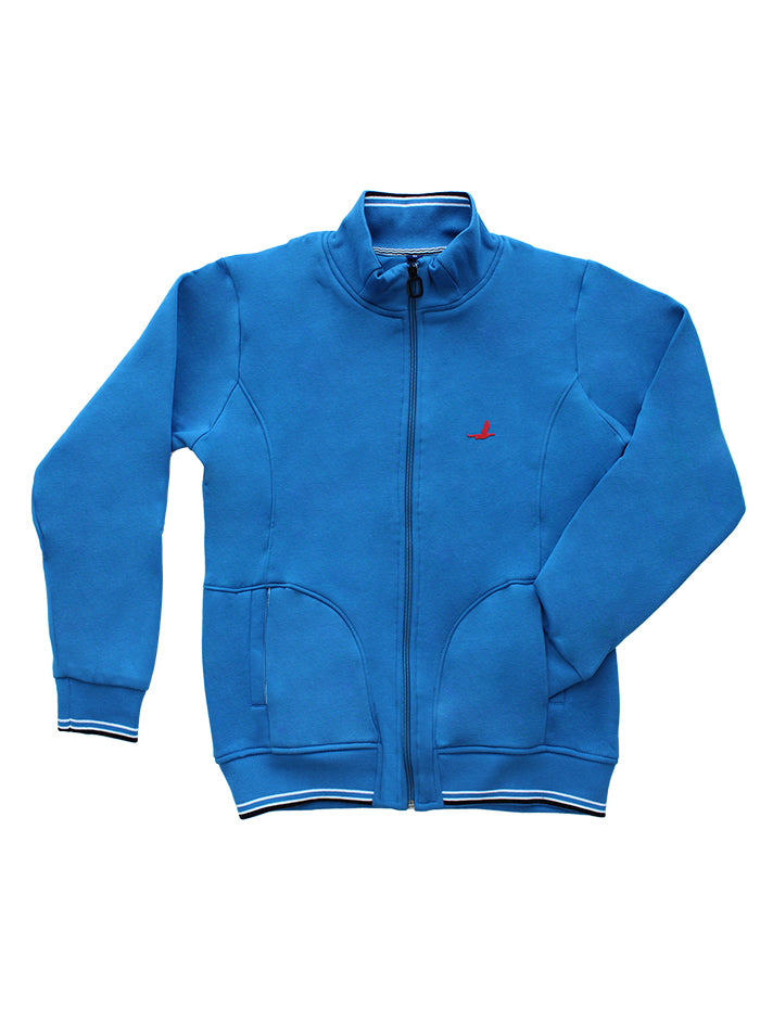 Blue Varsity Jacket | Unisex Winter Wear | Zipper Lock | Great for Casual Look