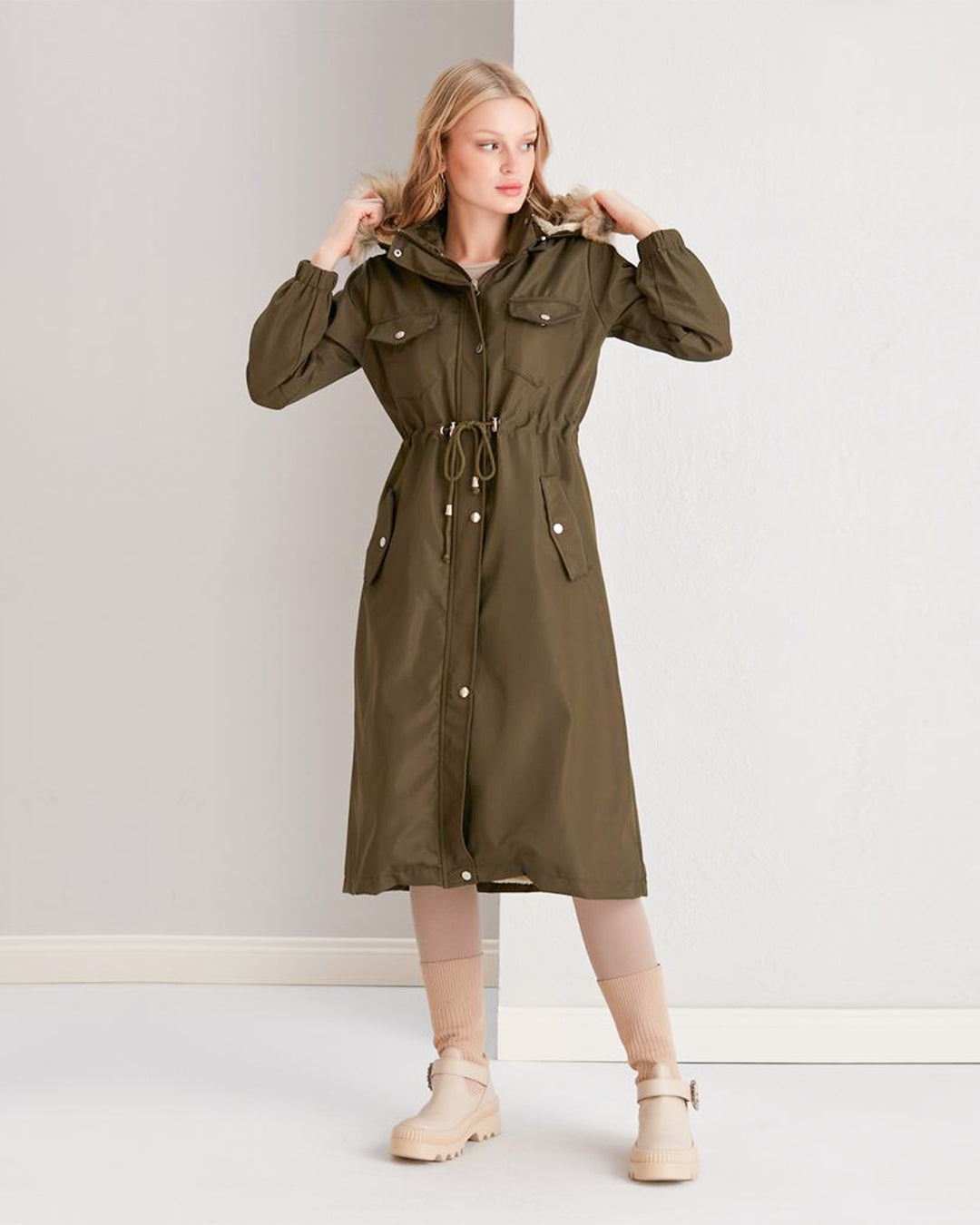 Olive Green Coat