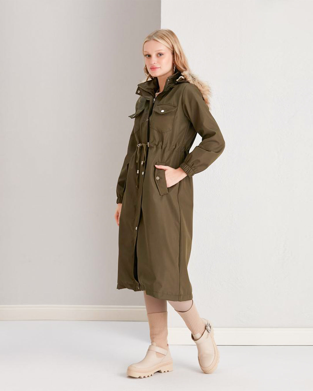 Olive Green Coat