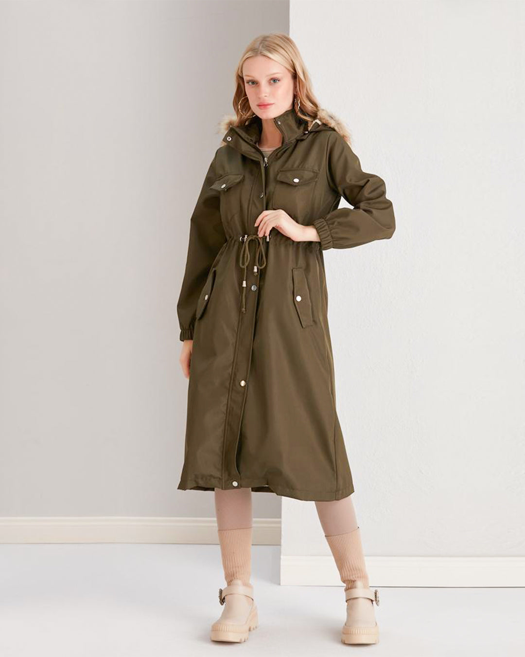 Olive Green Coat