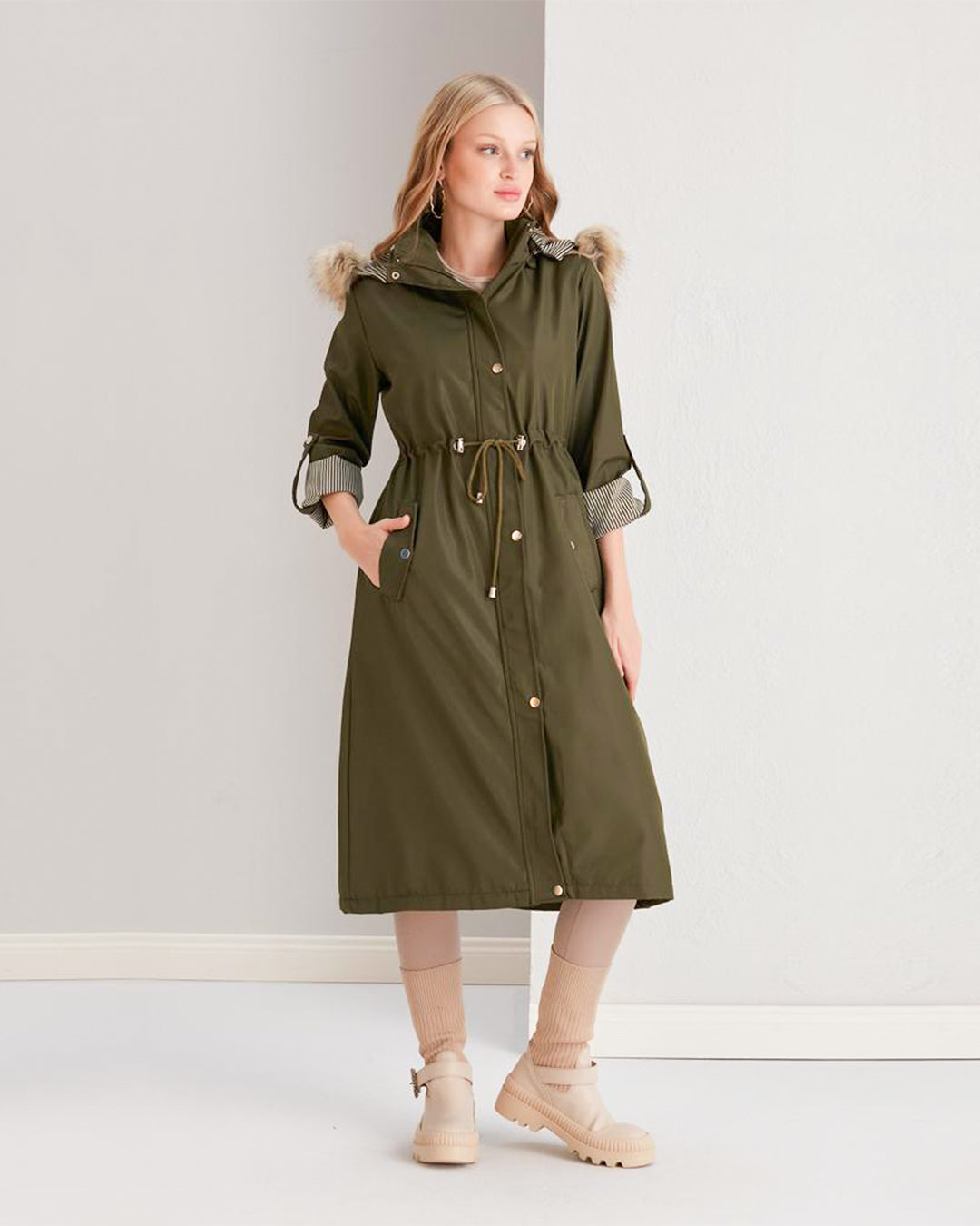 Olive Green Coat