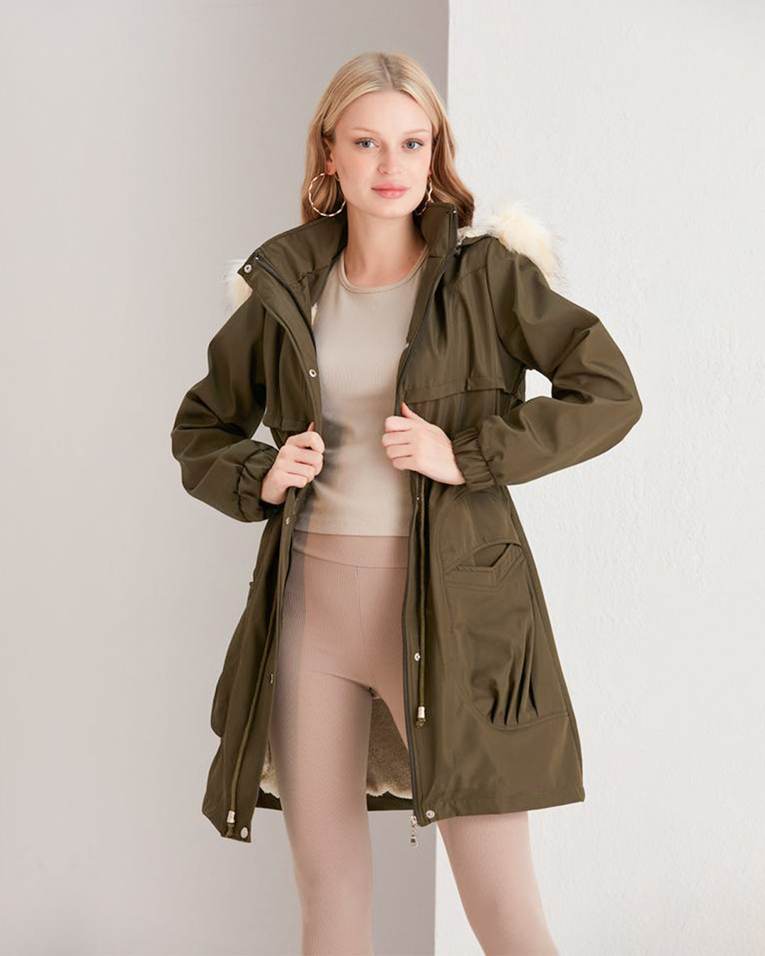 Olive Green Coat