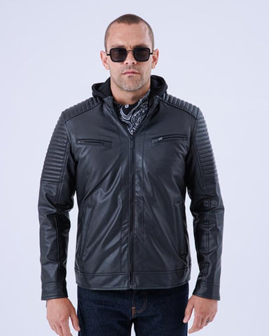 Men's Black Jacket For Winters | A casual stylish Winter Wear | Hooded With Long Sleeves