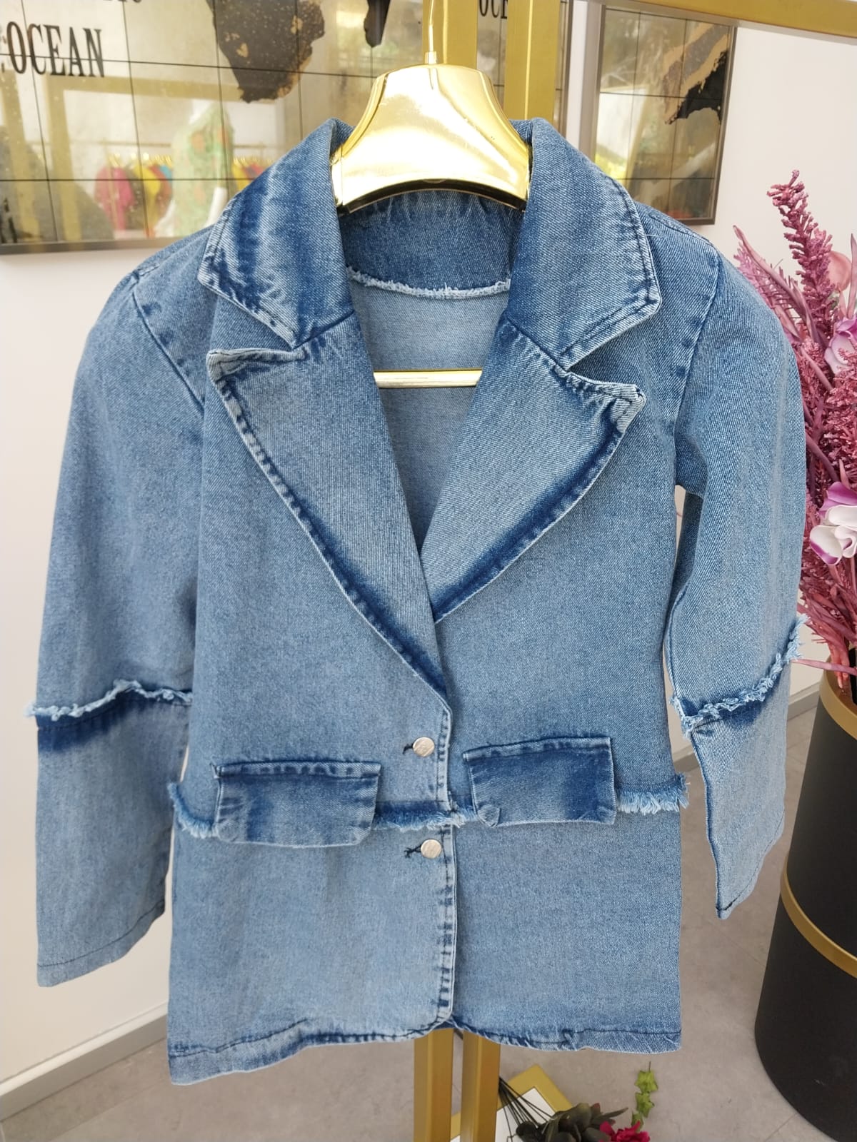 Designer Blazer Denim Jacket D1