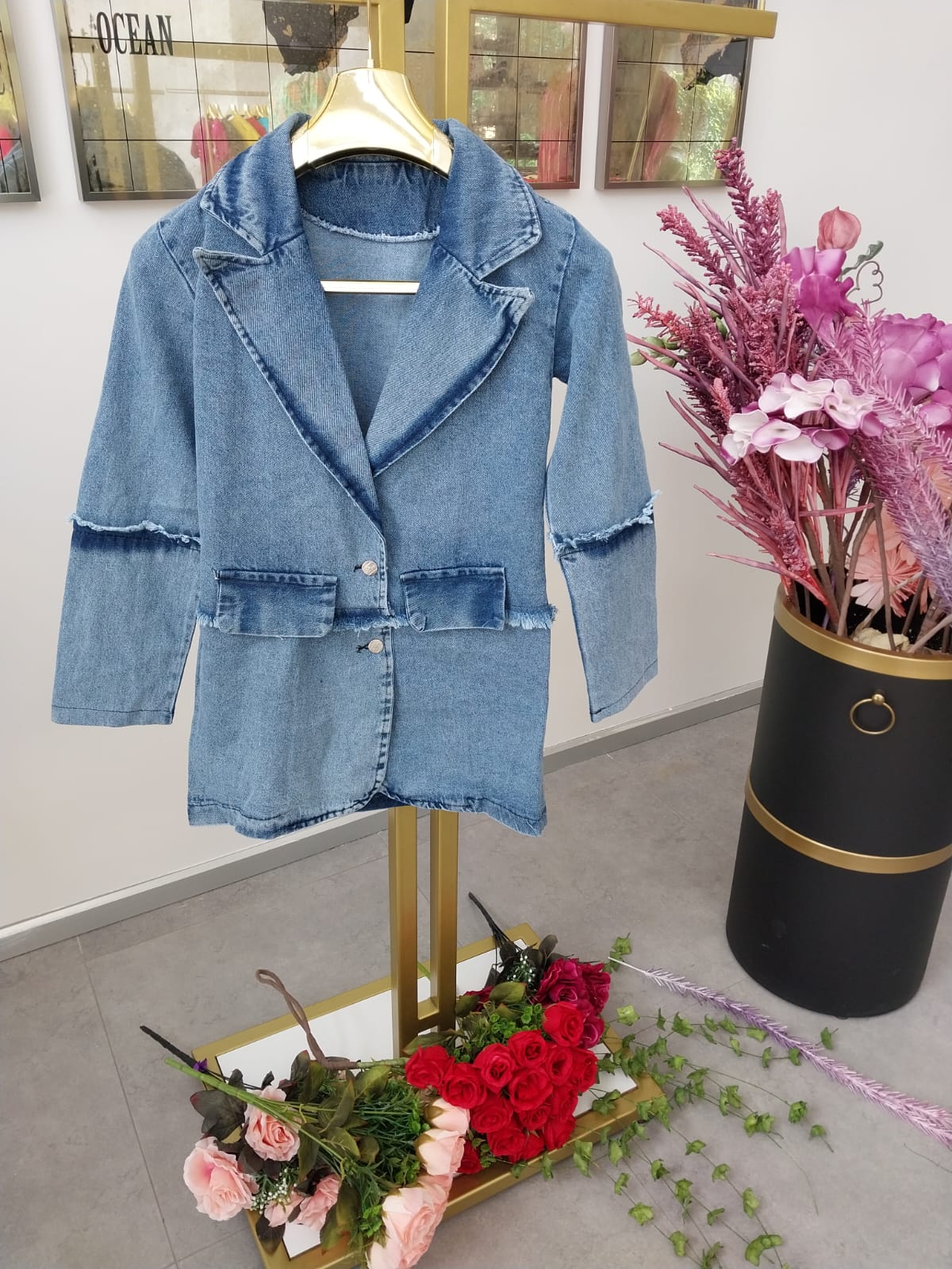 Designer Blazer Denim Jacket D1