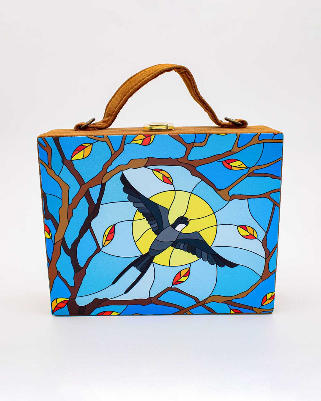 Sun & Bird Backdrop Clutch Bag | Trendy Bags For Women | Carry Your Style With You