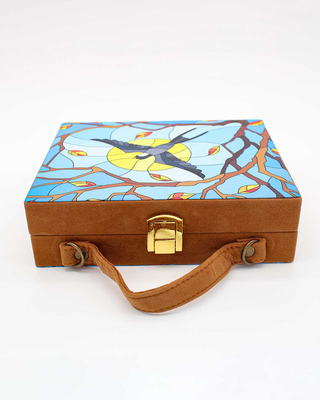 Sun & Bird Backdrop Clutch Bag | Trendy Bags For Women | Carry Your Style With You