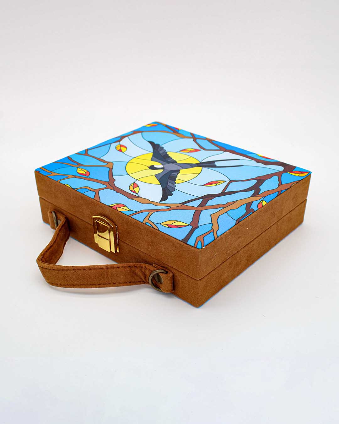 Sun & Bird Backdrop Clutch Bag | Trendy Bags For Women | Carry Your Style With You