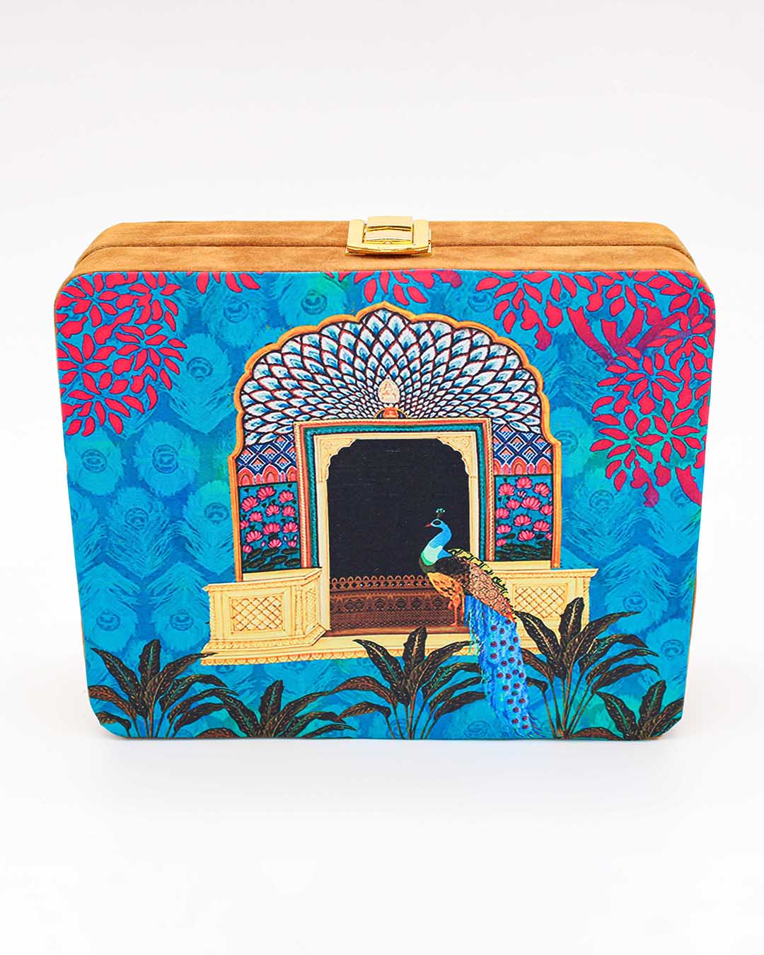 Peacock Printed, Indian Traditional Clutch Bag |  Clutches To Make You Stand Out | Shop For Trendy Bags