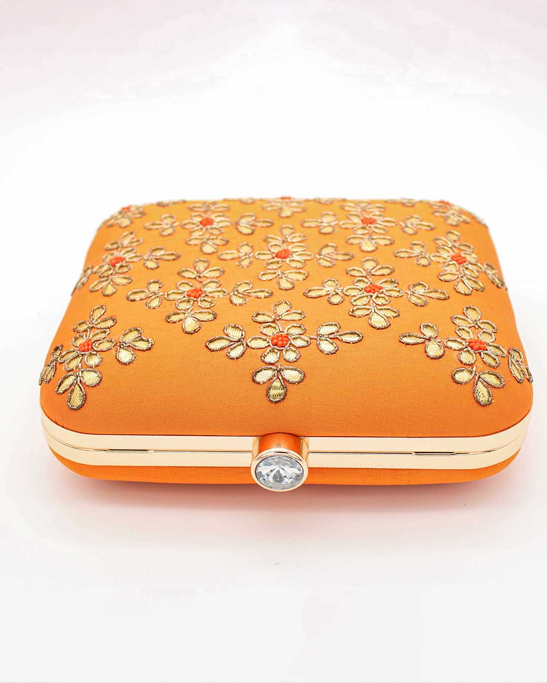 Evening Hand Purse With Yellow & Golden Work | Clutches To Make You Stand Out | Shop For Trendy Bags