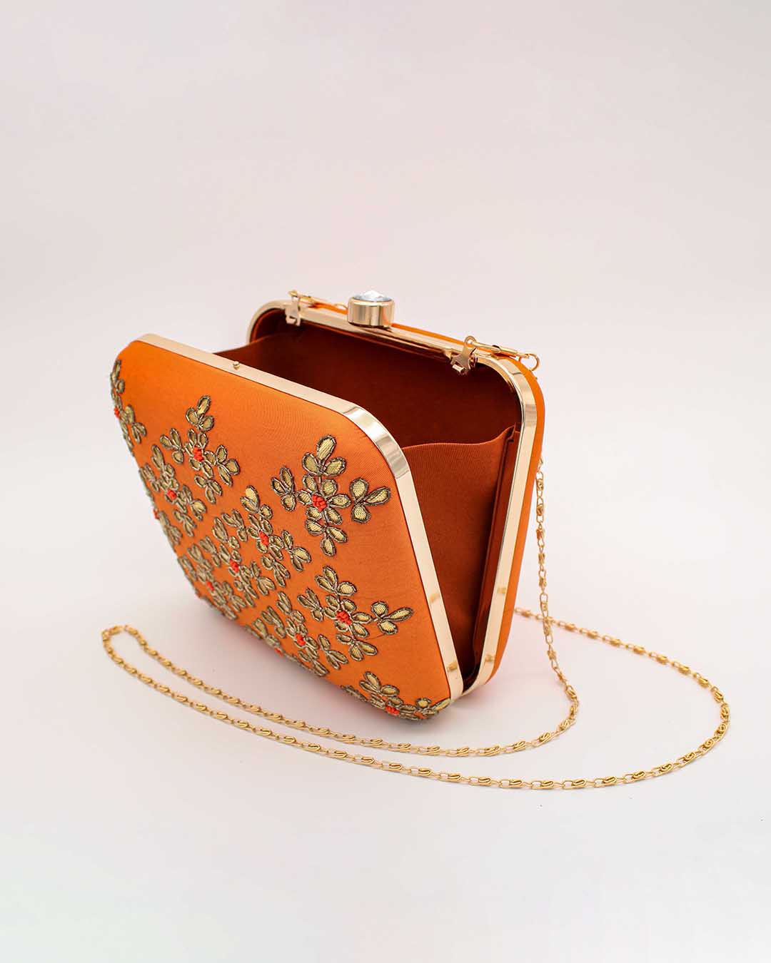 Evening Hand Purse With Yellow & Golden Work | Clutches To Make You Stand Out | Shop For Trendy Bags