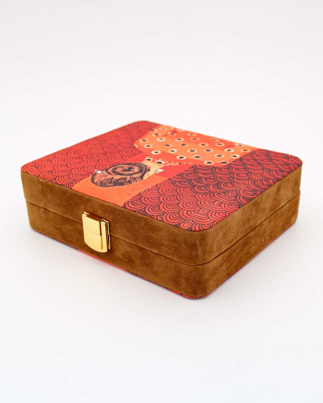 Traditional Printed Suitcase Styled Clutch Bag | The Perfect Trendy Bag For Fashionable Women