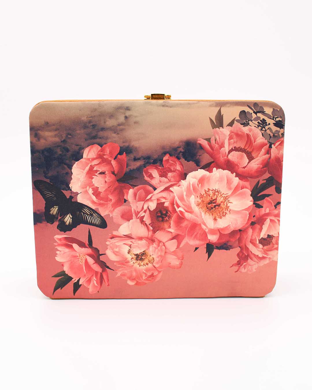 Beautiful Floral Print Suitcase Styled Clutch Bag | The Perfect Trendy Bag For Fashionable Women