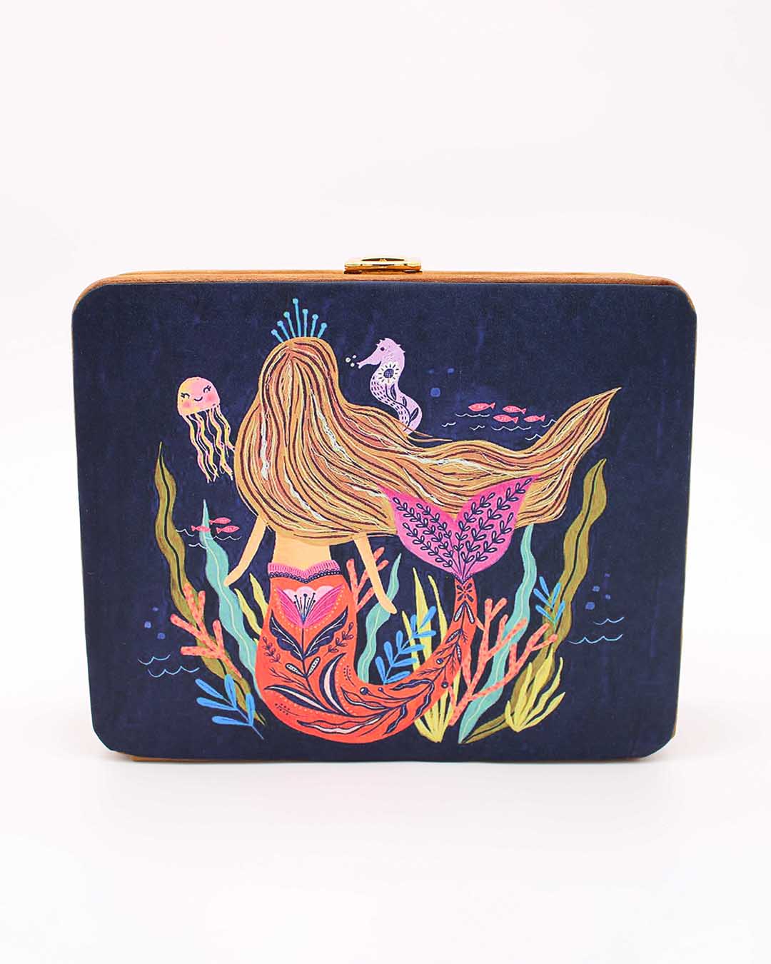 Mermaid & Sea Print Clutch Bag For Women | The Perfect Trendy Bag For Fashionable Women